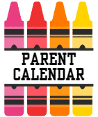Colorful Crayon Parent Calendar