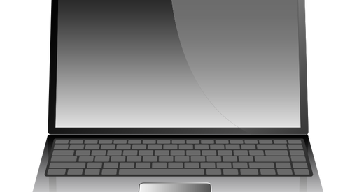 Cartoon of a laptop