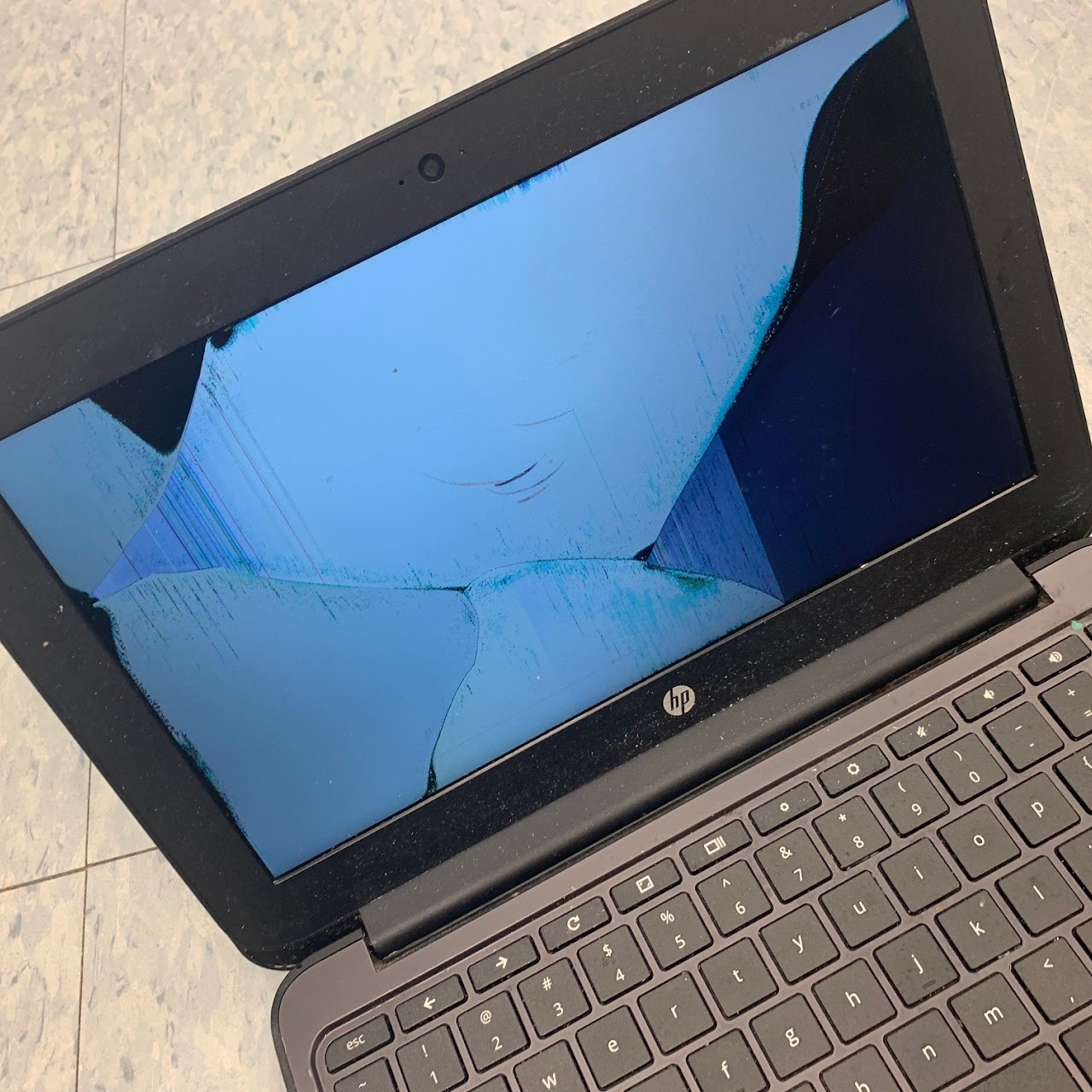 broken laptop