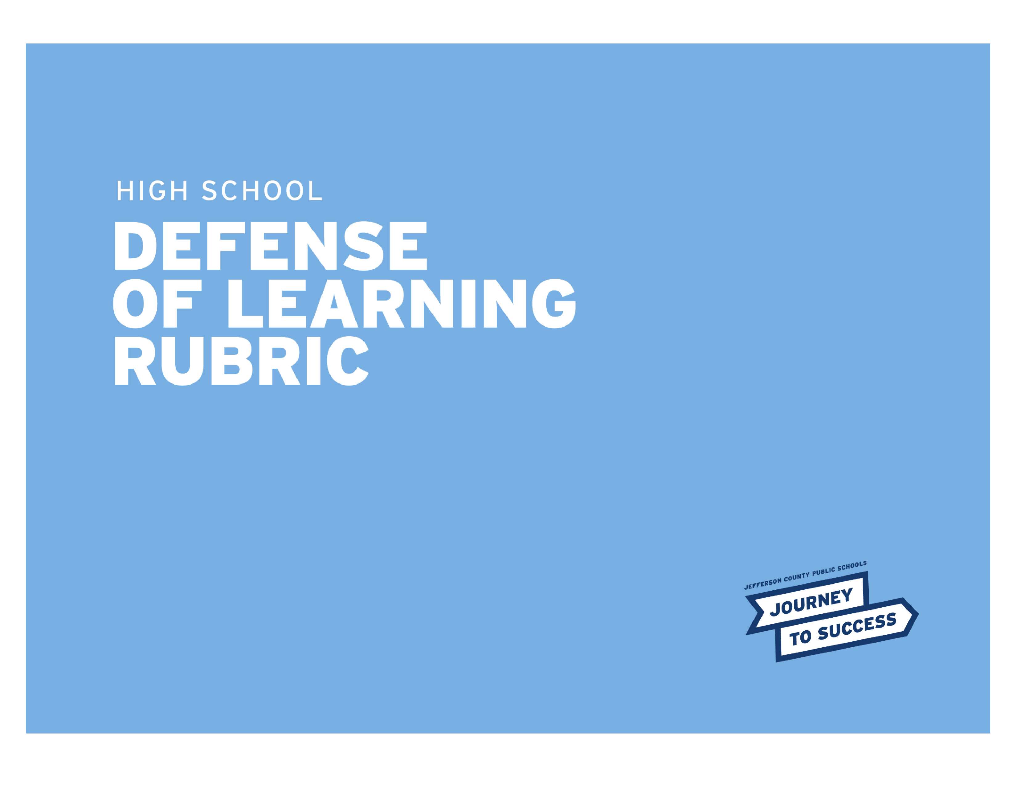 defense of learning rubric sheet 1