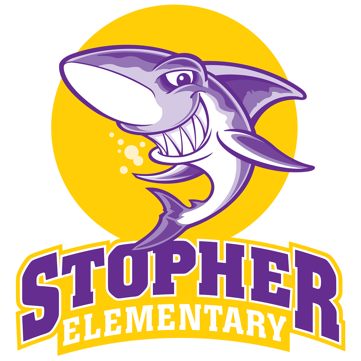 Stopher Elementary Shark Logo