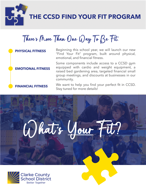 CCSD Find Your Fit Info