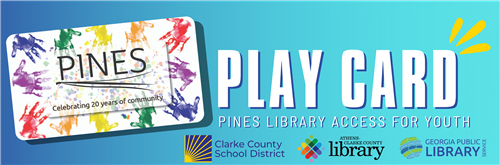 Play Card pines library access for youth