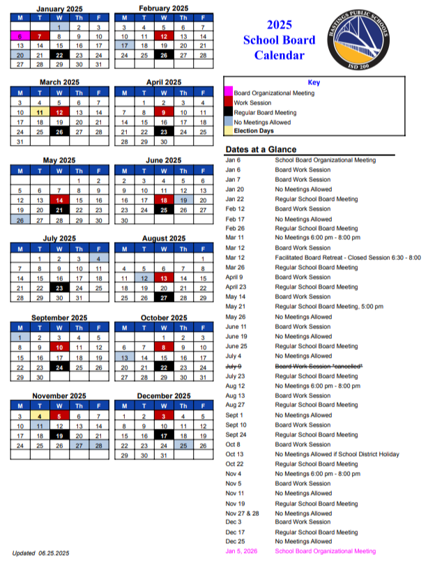 school board calendar