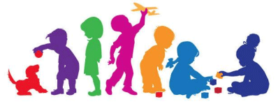 clipart of children playing