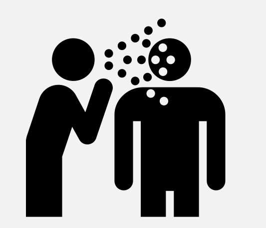"Person blowing bubbles into another person's face. Both people are smiling." (This is a basic description of the image that captures the action and emotion).