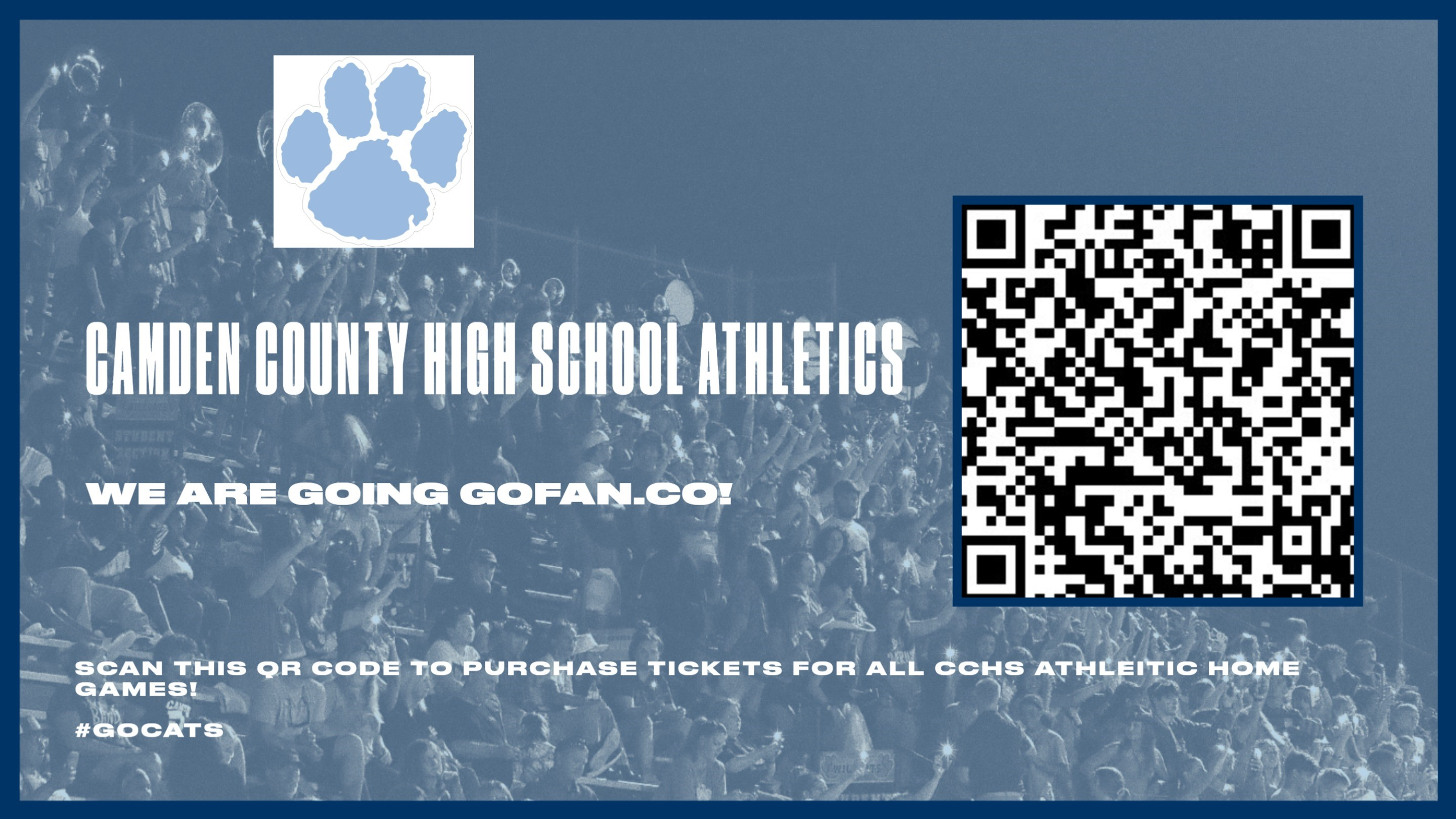 CCHS GoFan.co code for purchasing tickets online