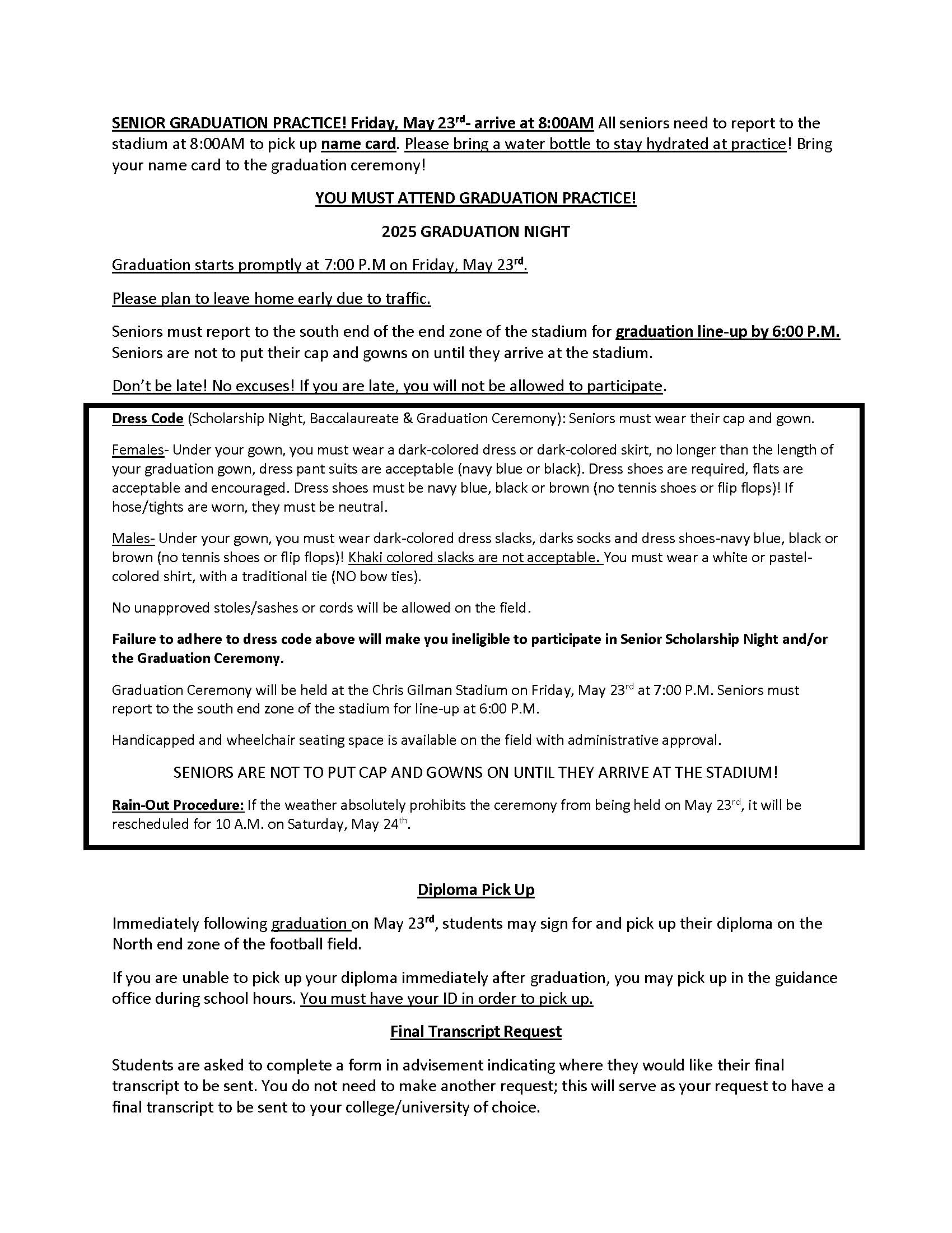 Senior Events 2
