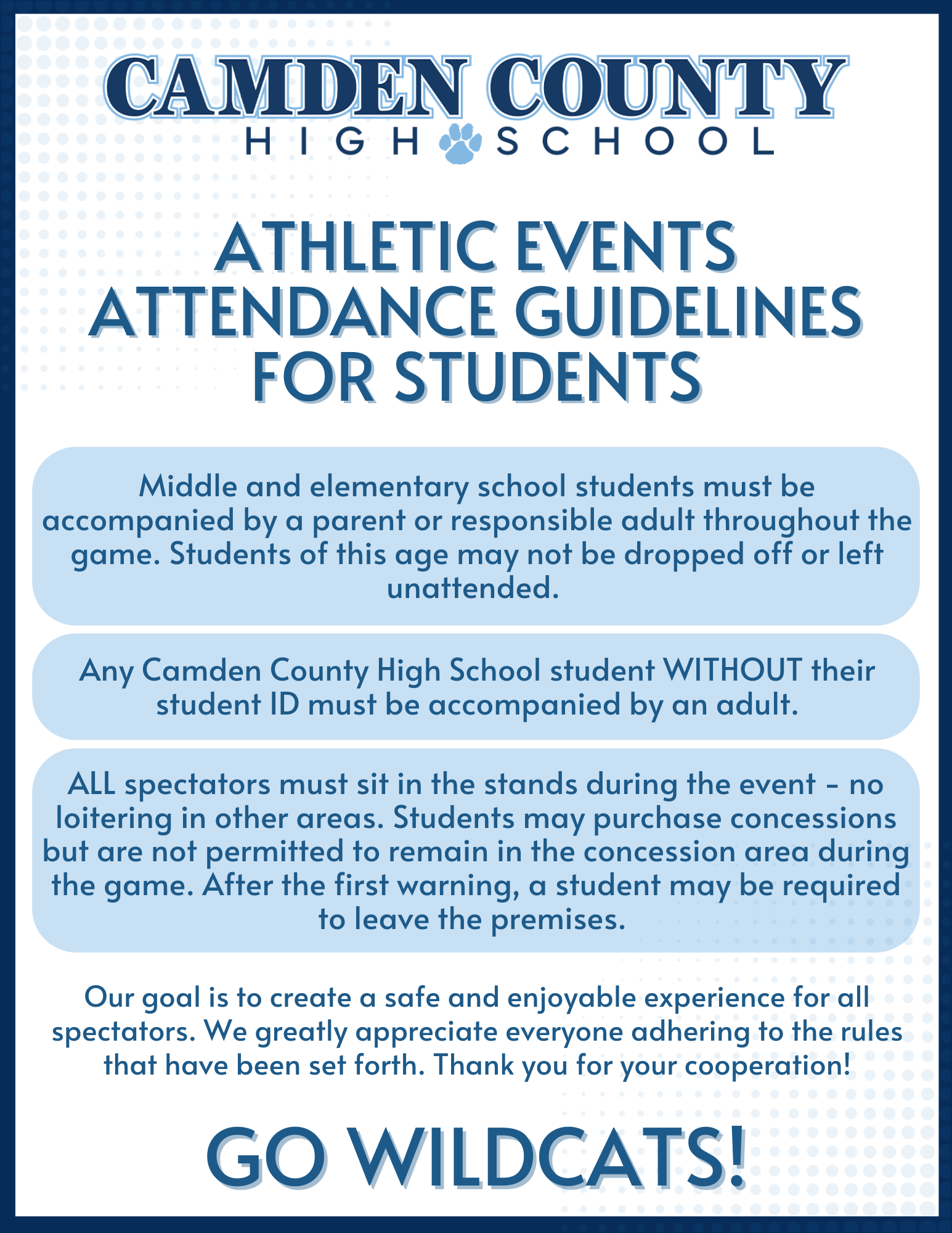 Chris Gilman Stadium attendance policy for students