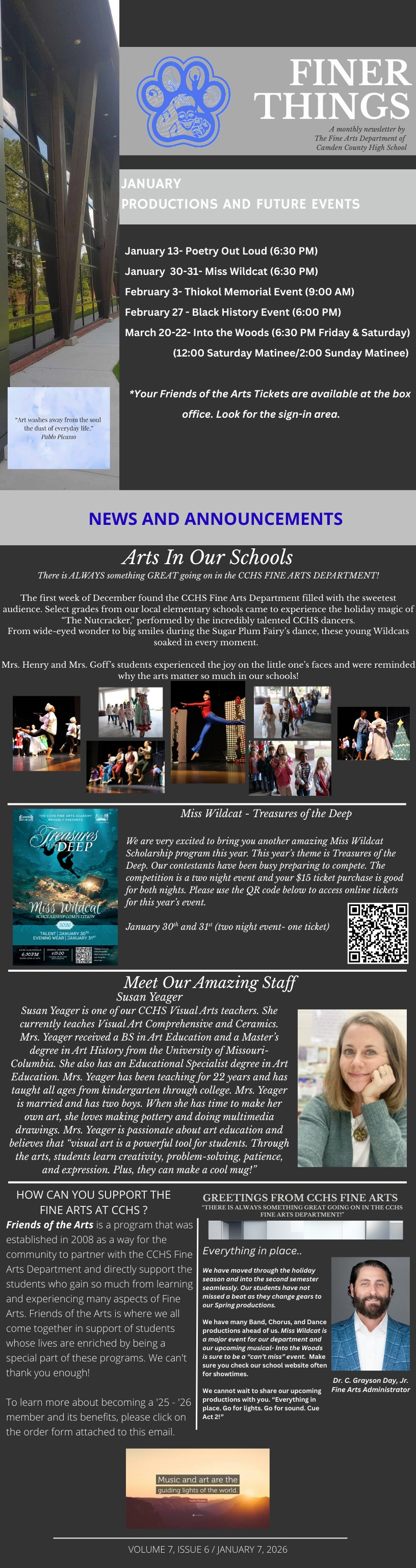 Finer Things, January 2026