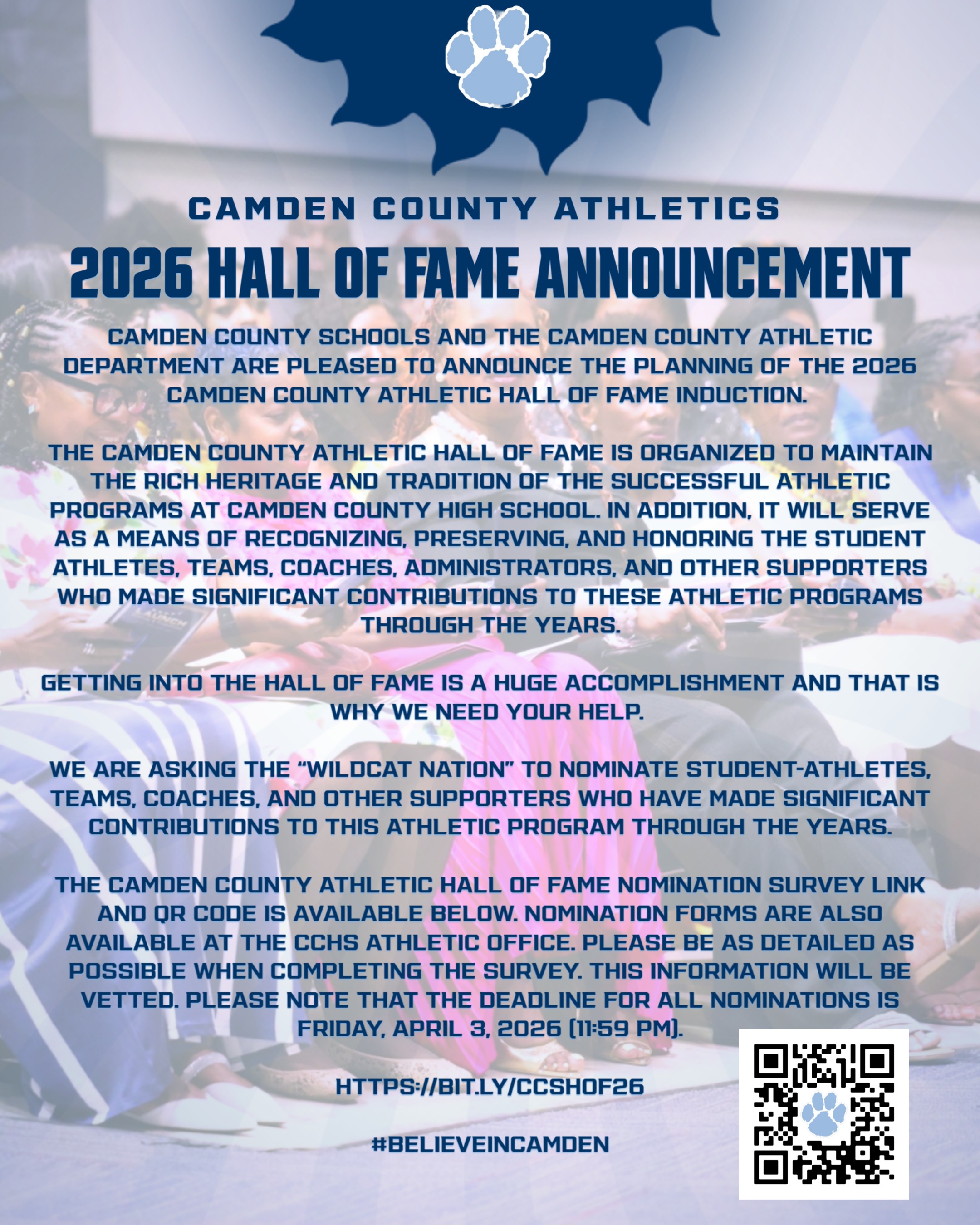 CCHS Athletic Hall of Fame announcement
