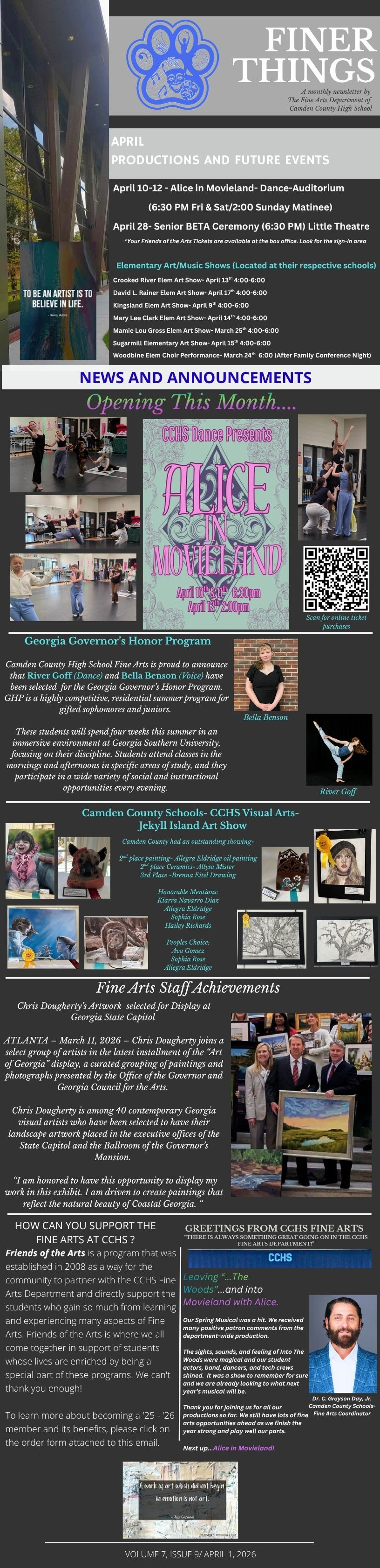 Finer Things, April 2026