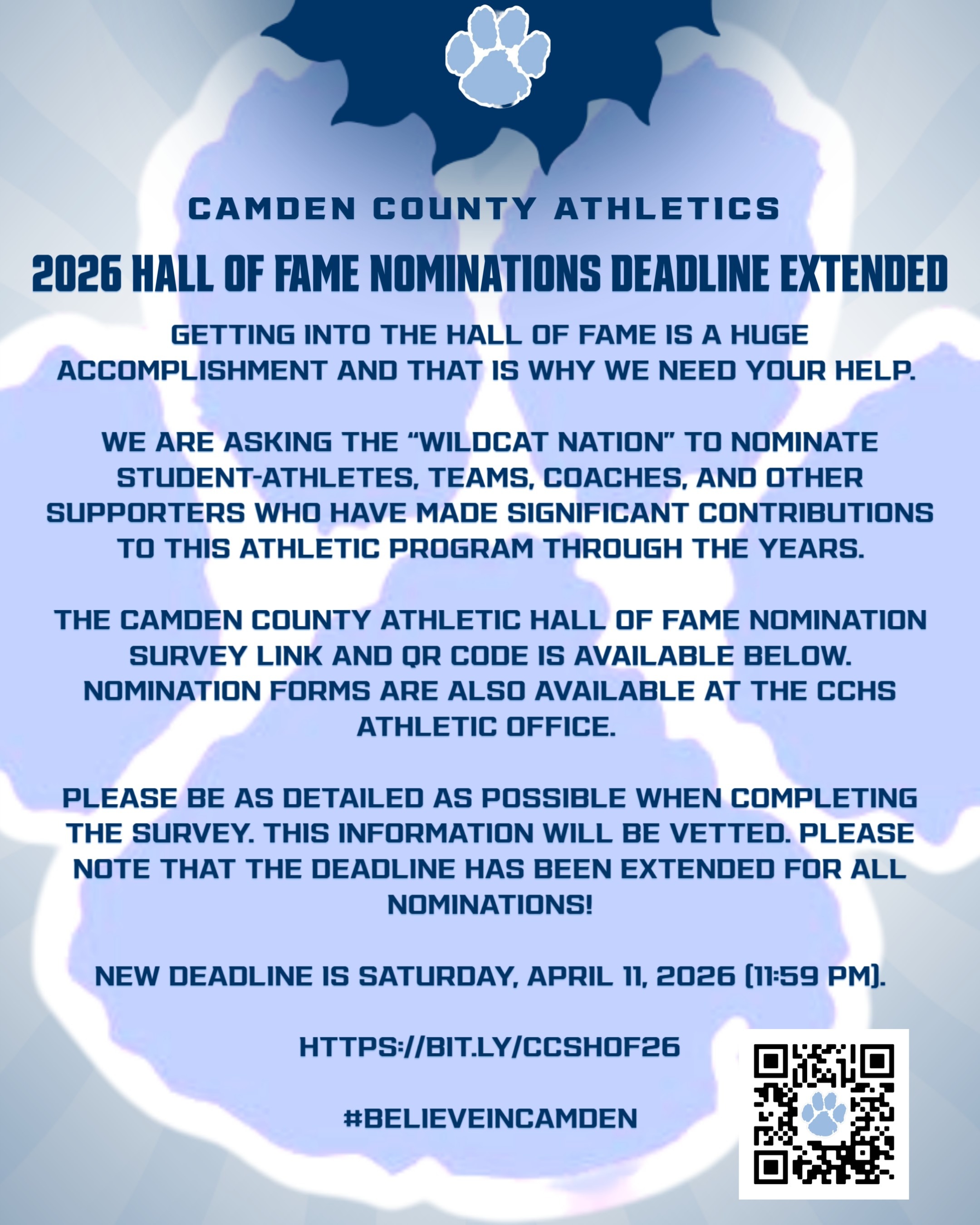 CCHS Athletic Hall of Fame announcement