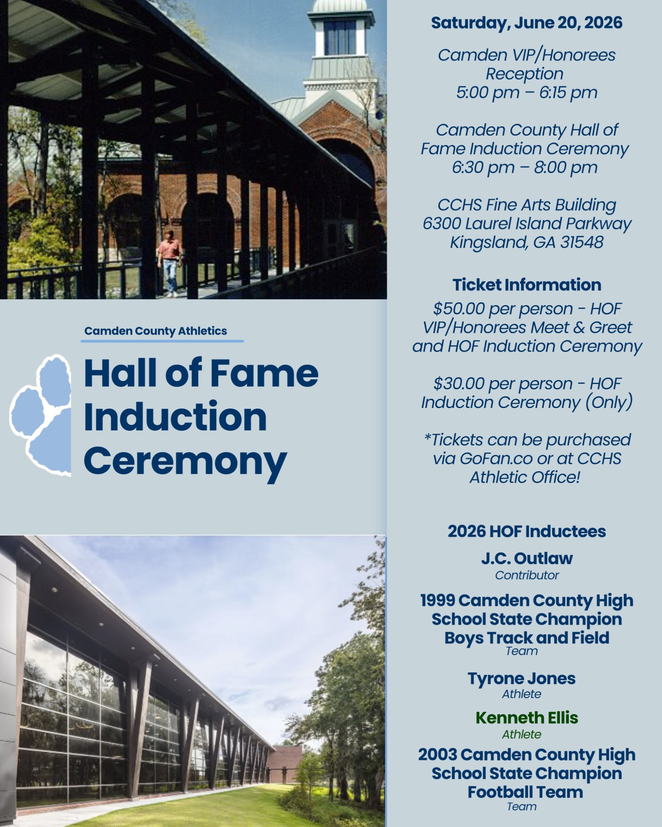 CCHS Athletic Hall of Fame Induction Ceremony
