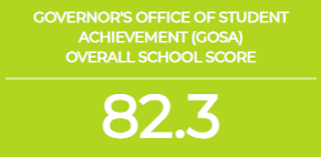 Governor's Office of Studewnt Acievement (GOSA) Overall school score 82.3