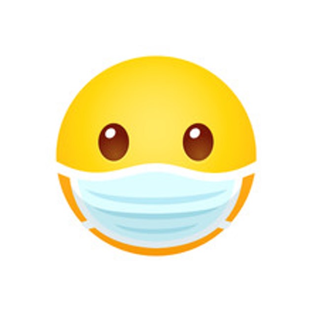 emoji of a face wearing a mask 