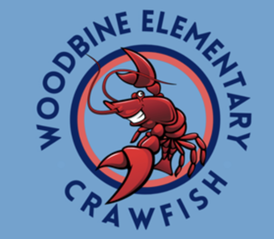 Woodbine Elementary crawfish logo