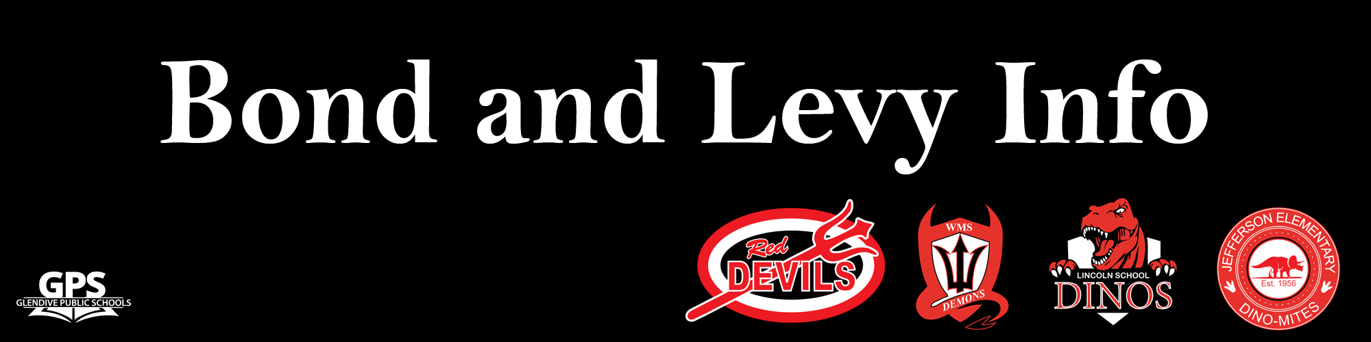 Bond and Levy Info - Banner with logos
