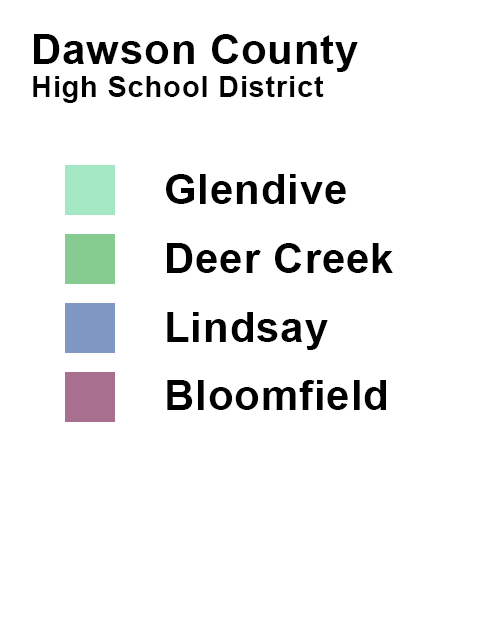 Dawson County High School District Map Key