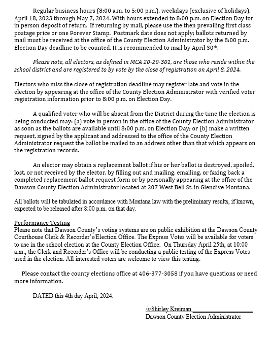 Notice of Election pg 2