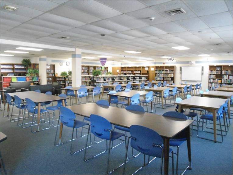 Hastings middle school media center room