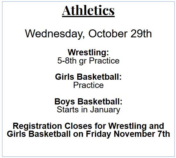 Daily HMS Athletics Update
