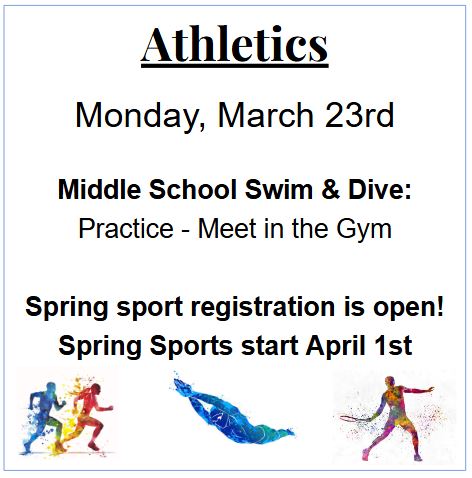 Daily HMS Athletics Update