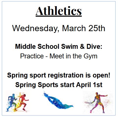 Daily HMS Athletics Update