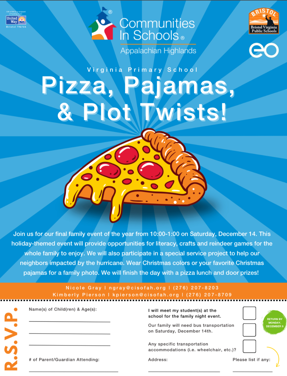 CIS Pizza, Pjs, and Plot Twists