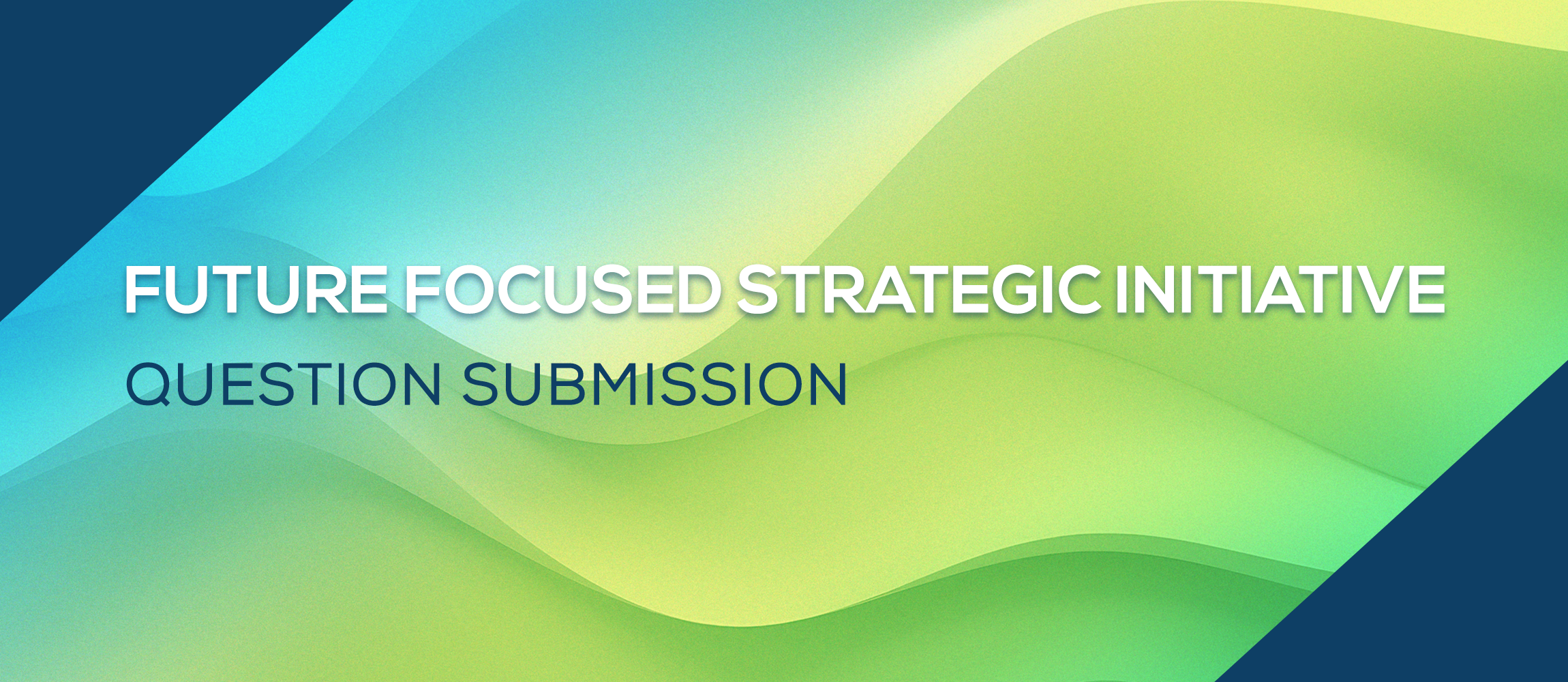 Future Focused Strategic Initiative Question Submission