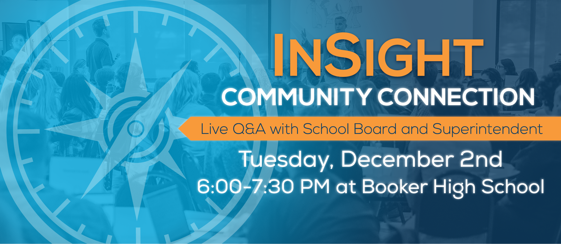 InSight Community Meeting on December 2nd at Booker High School