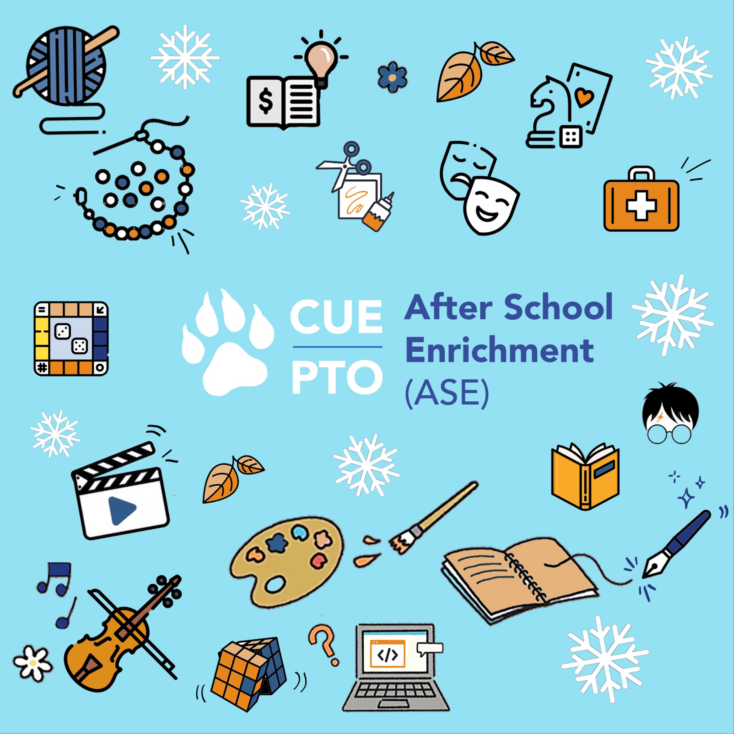 CUE PTO After School Enrichment icons