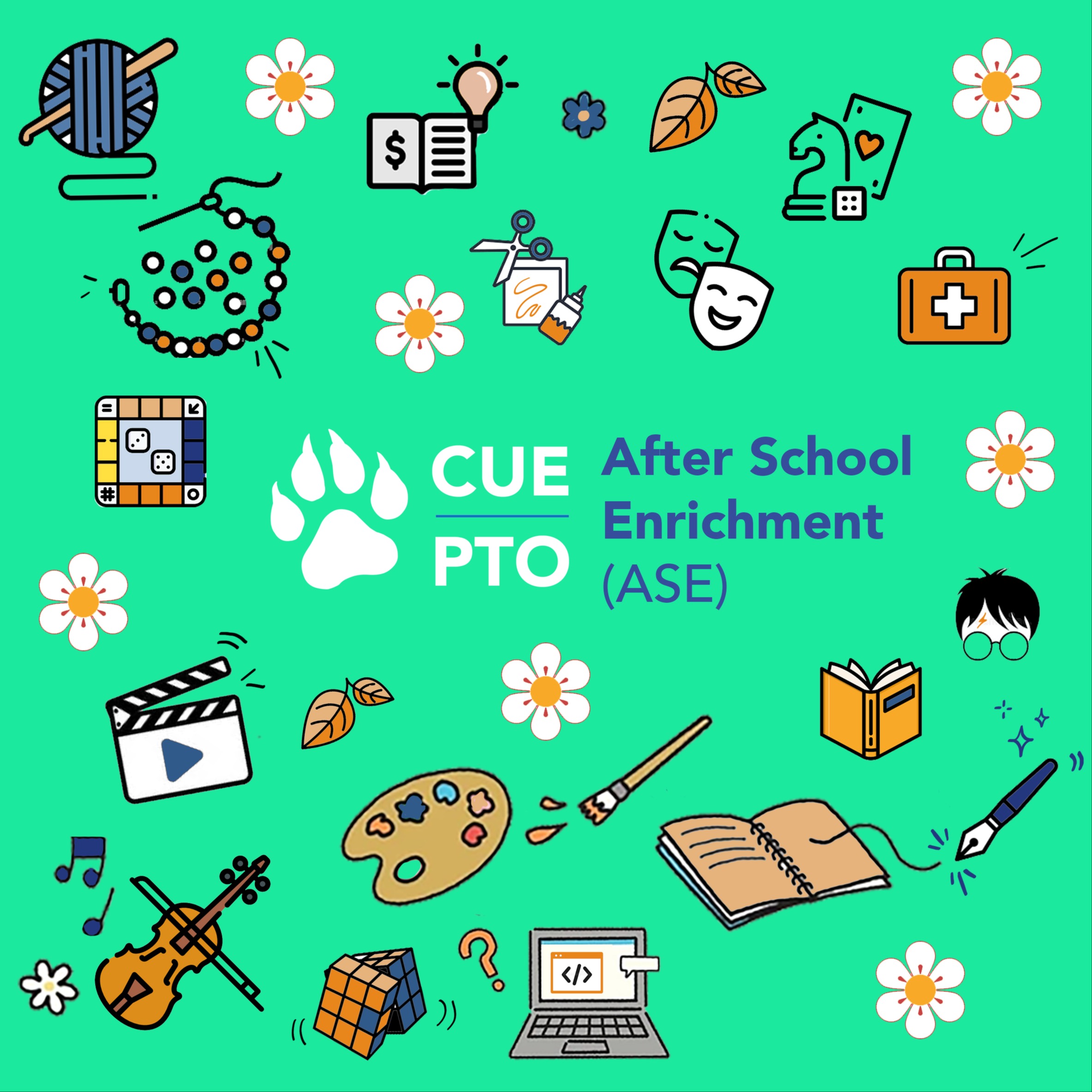 CUE PTO After School Enrichment icons