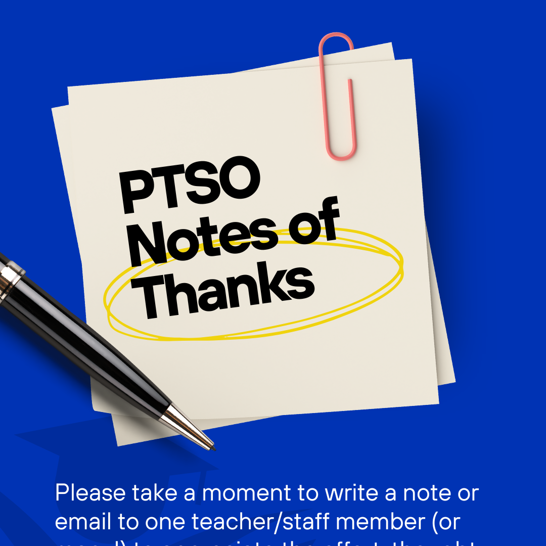 PTSO Notes of Thanks
