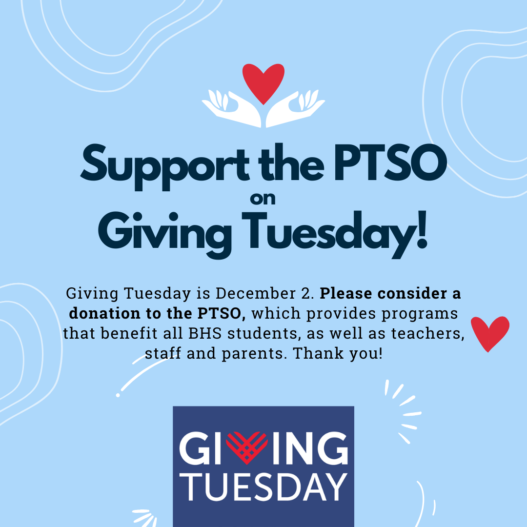 Support the PTSO on Giving Tuesday!