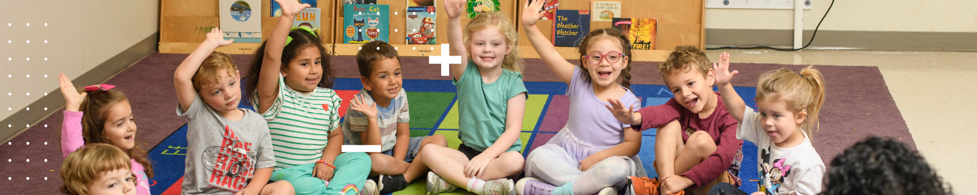 Deaf ELC students raising their hands