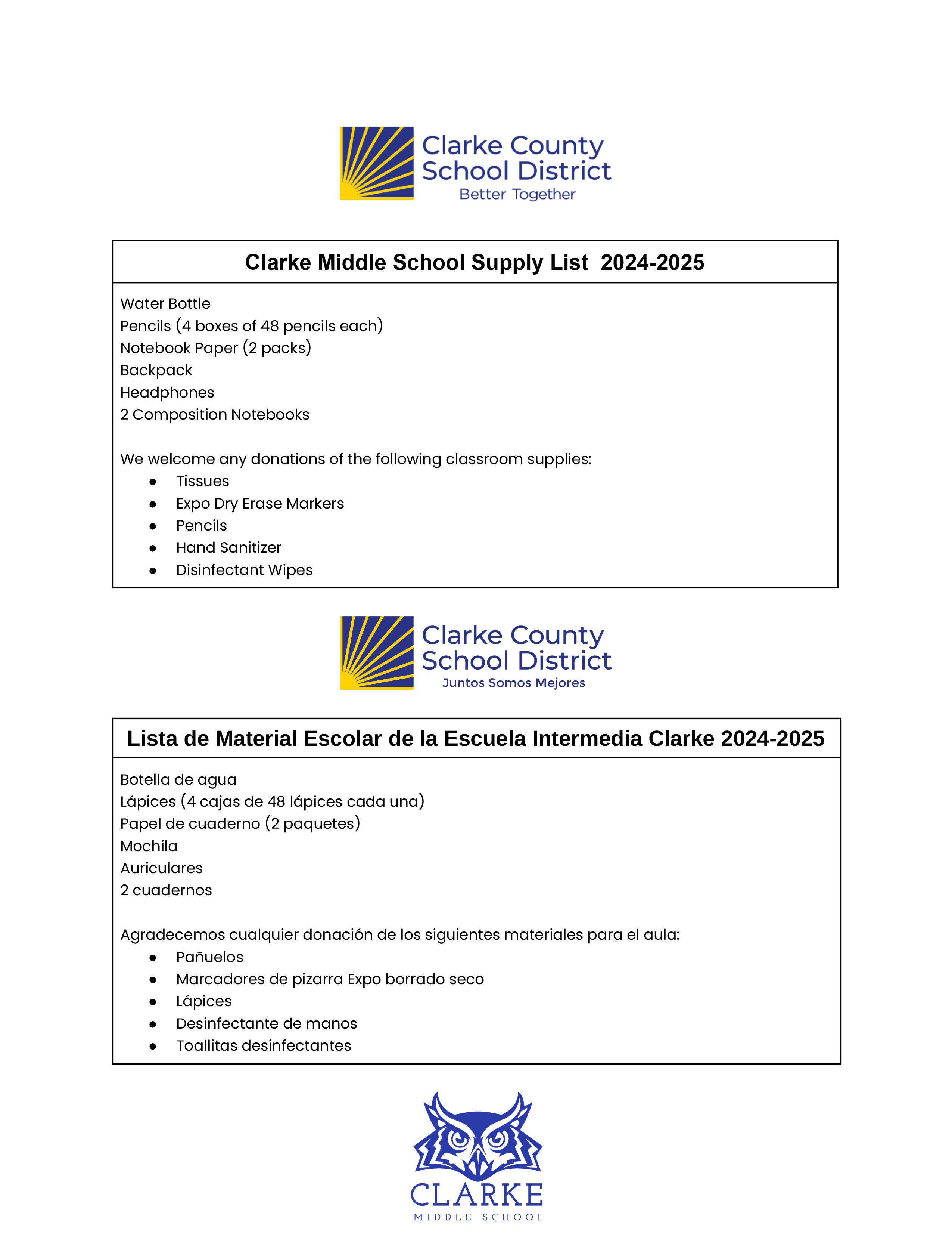 CMS supplies