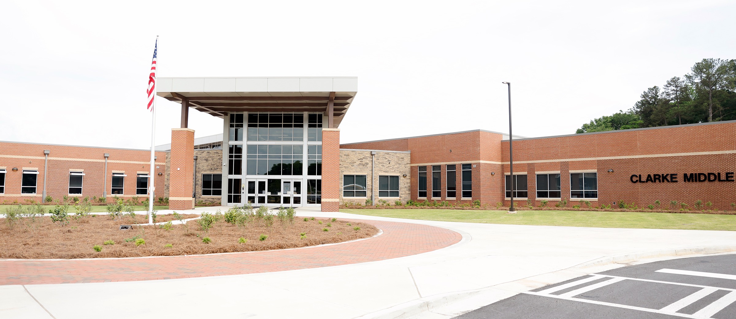 Clarke Middle School Front View