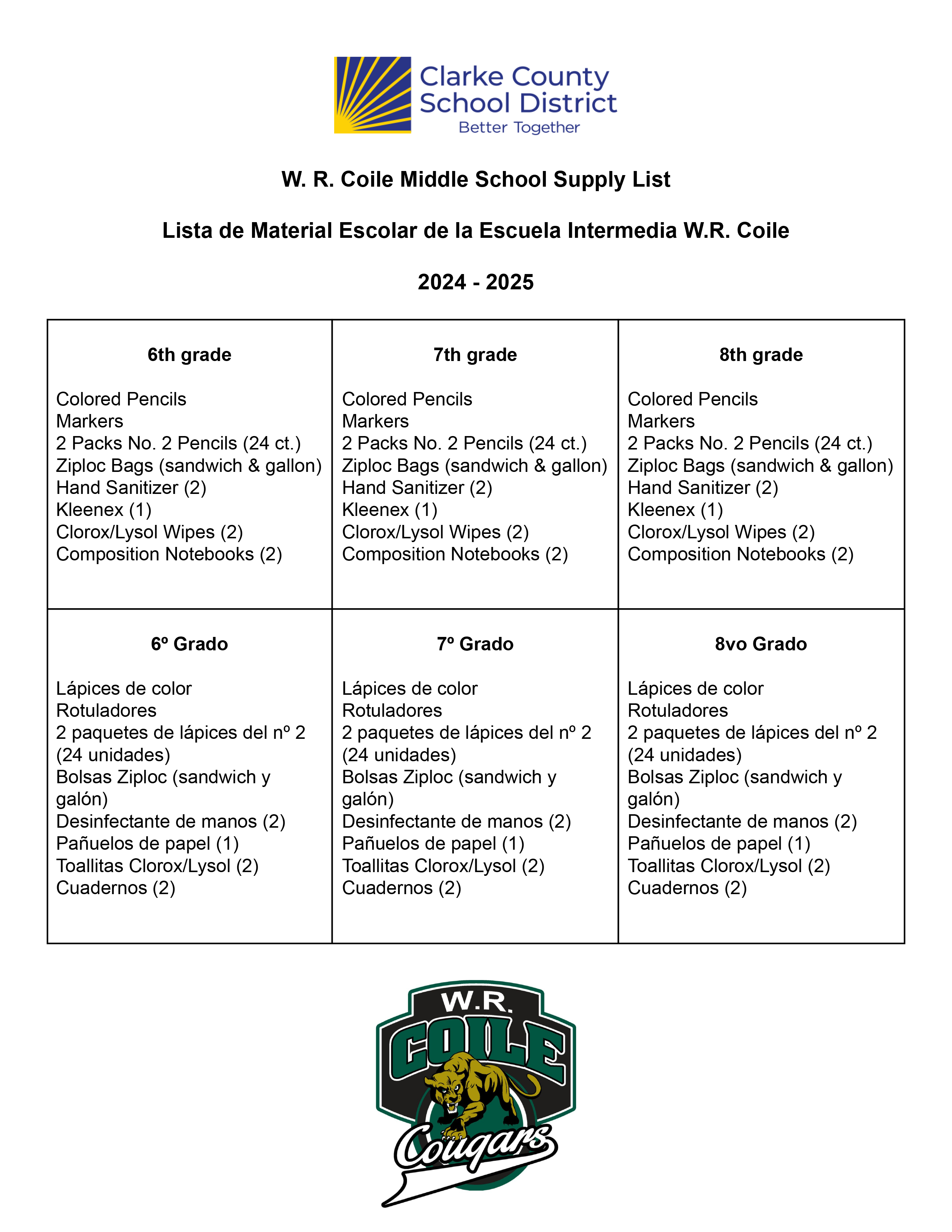 Coile supplies