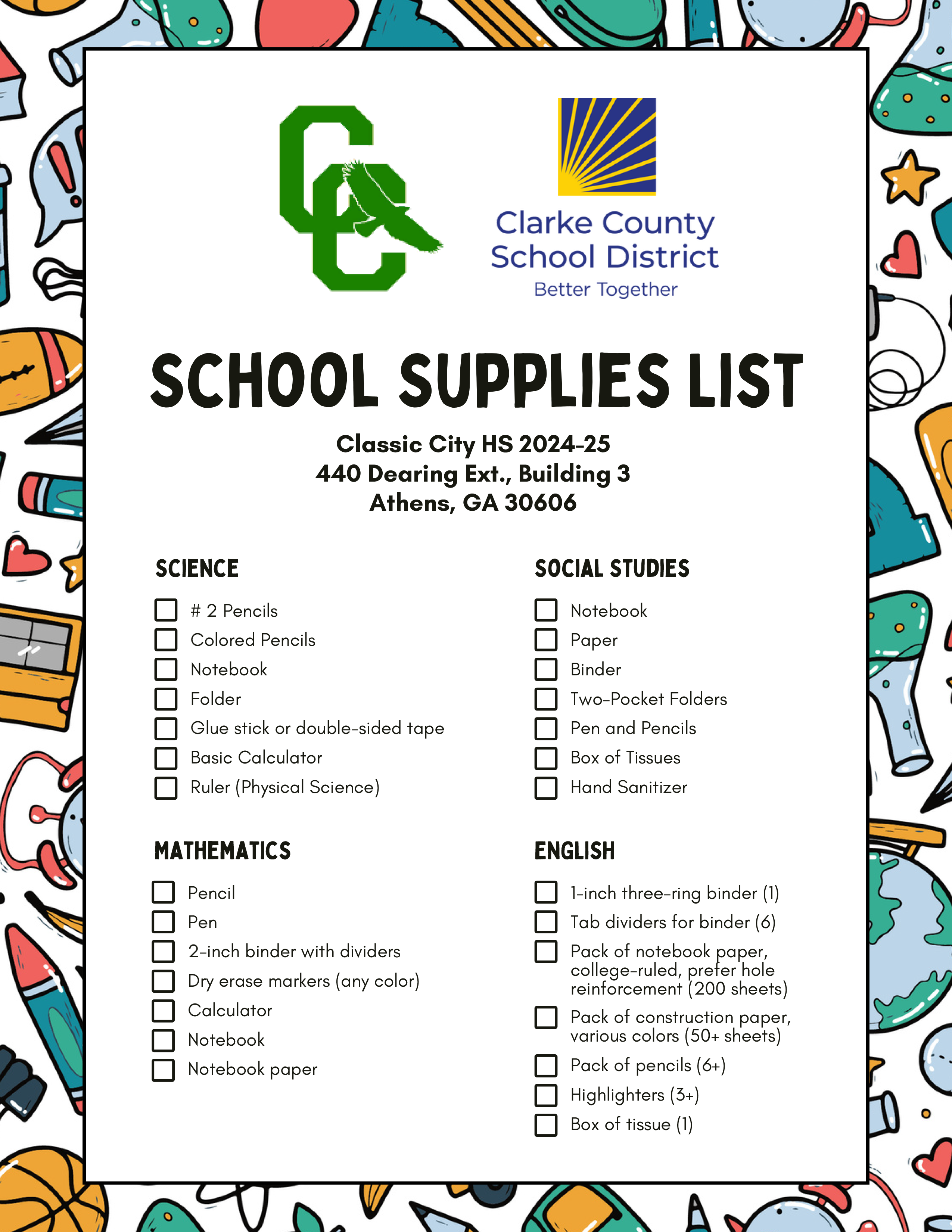 Classic City supplies