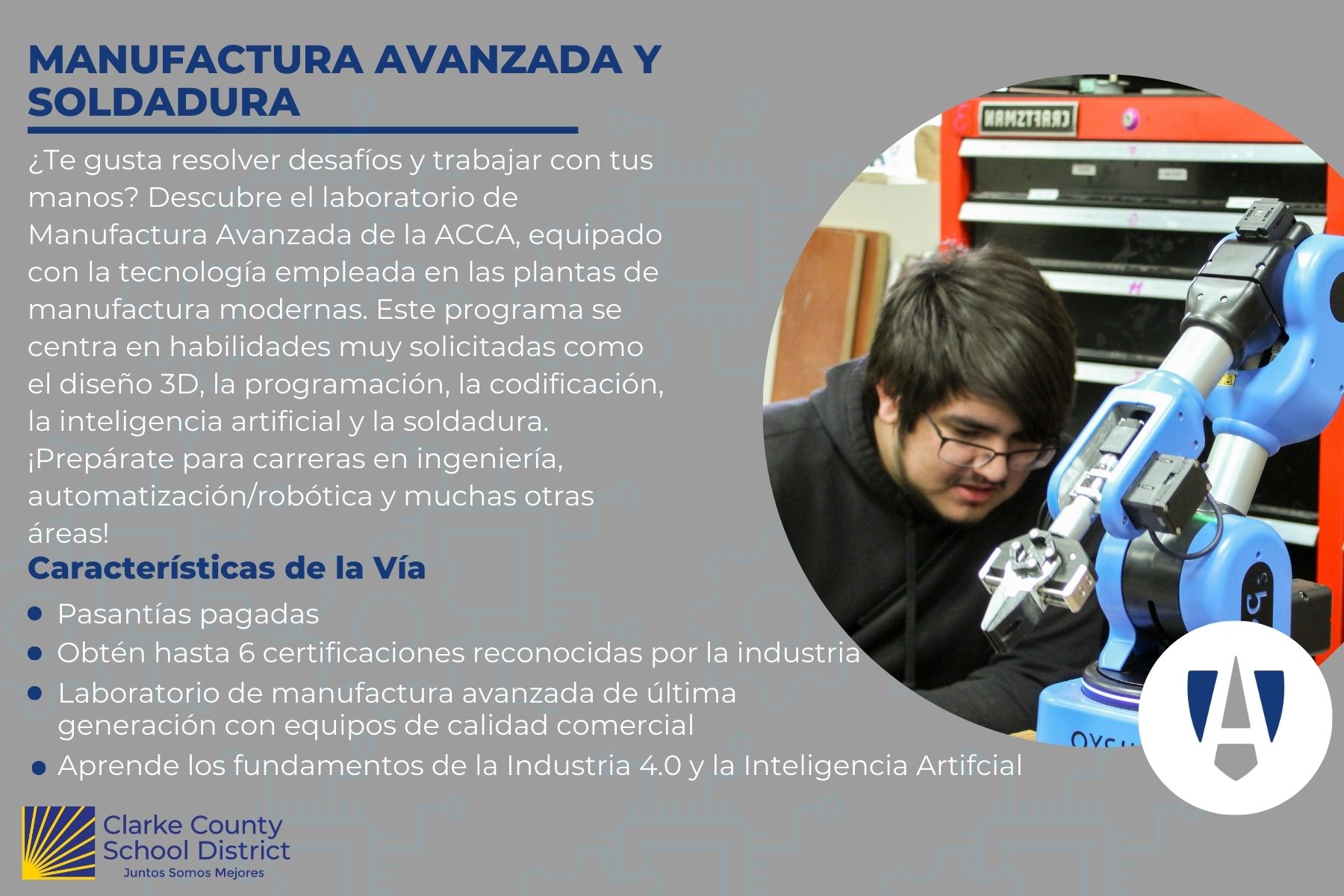 Advanced Manufacturing & Welding Flyer - Spanish