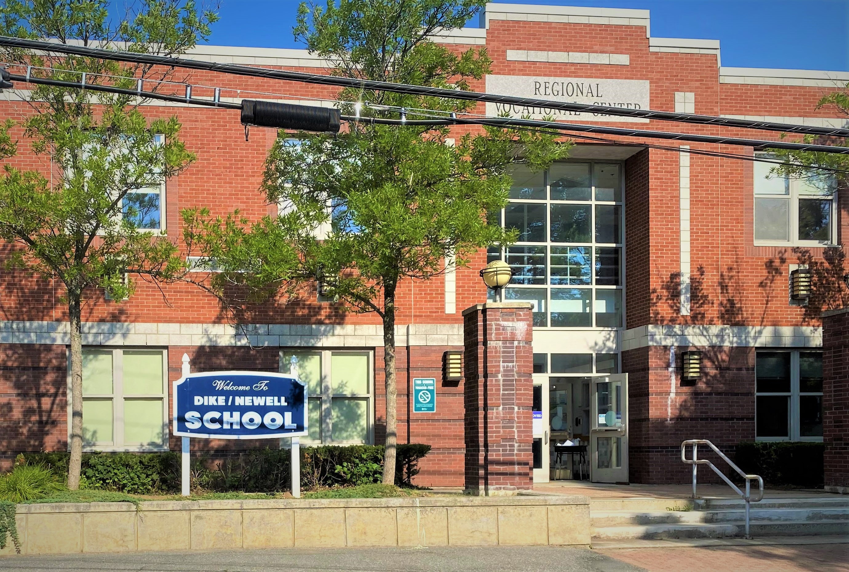 The old Dike Newell School sign installed at BRCTC 800 High Street