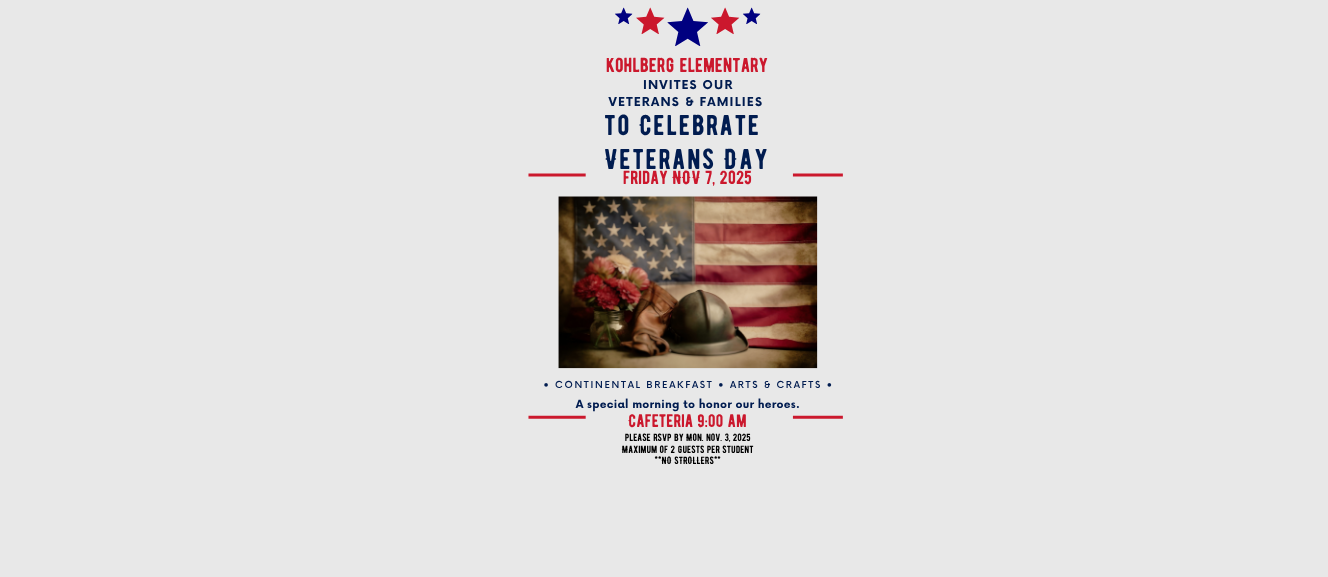 2025 Veterans Day RSVP Flyer