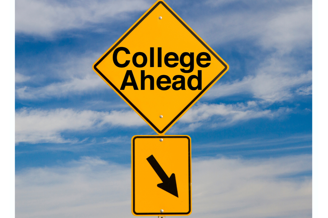 college sign