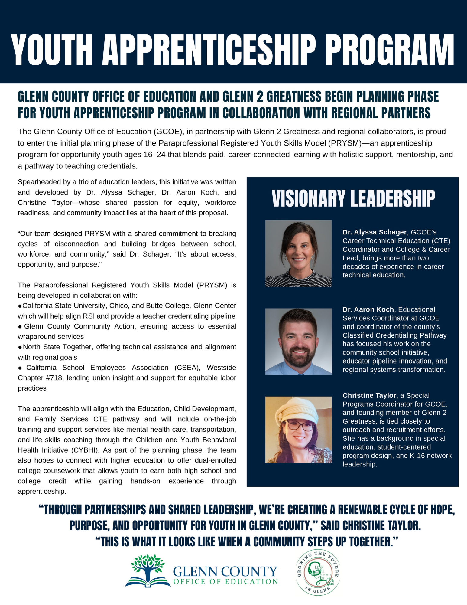 COYA Planning Grant