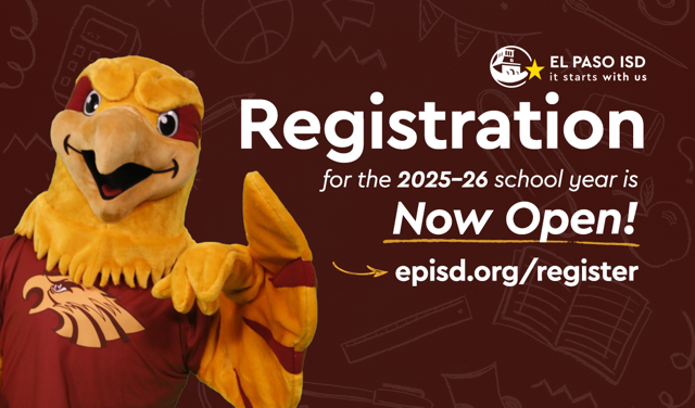 Andress HS Registration Notice Golden Eagles