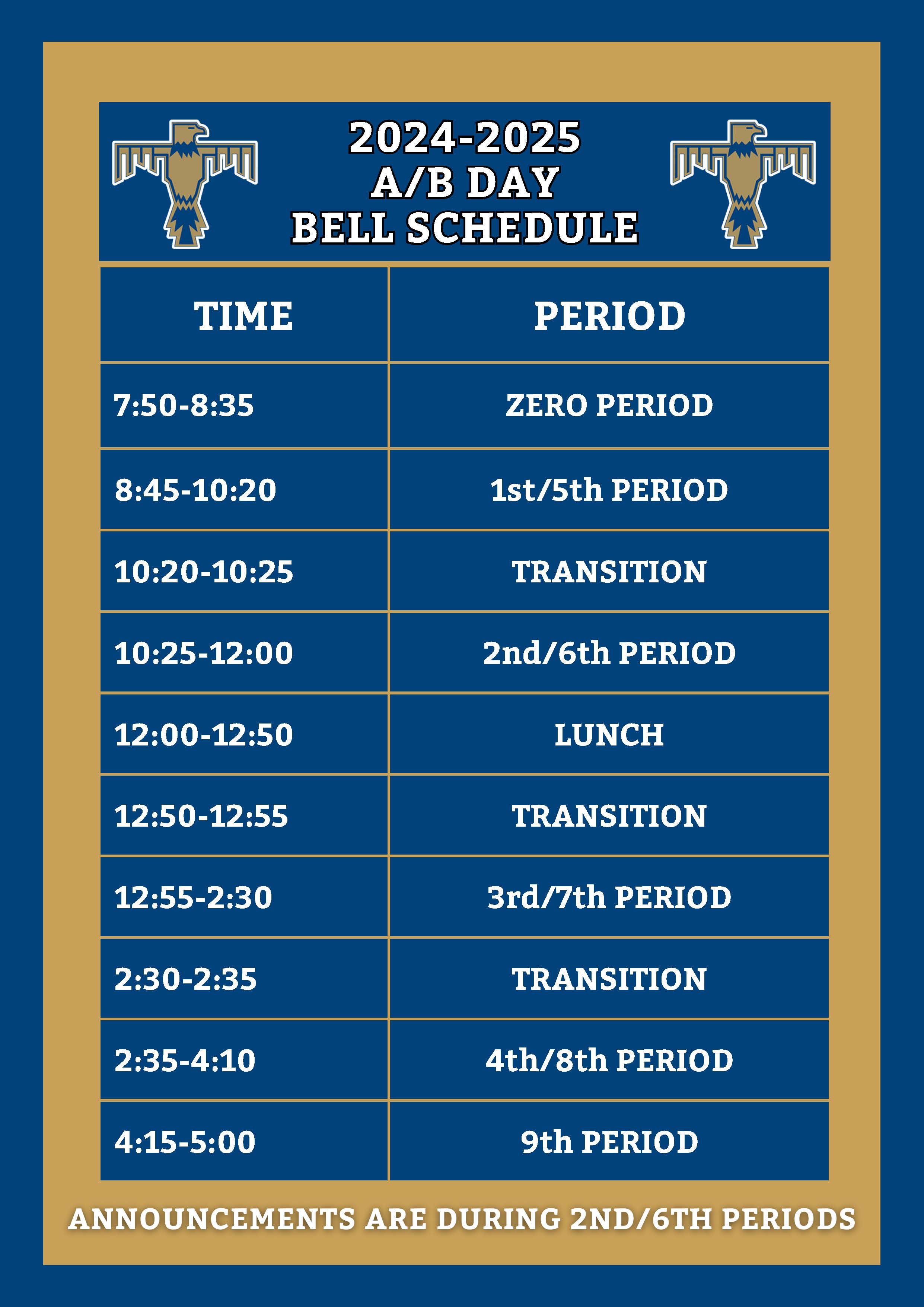 AB Bell Schedule