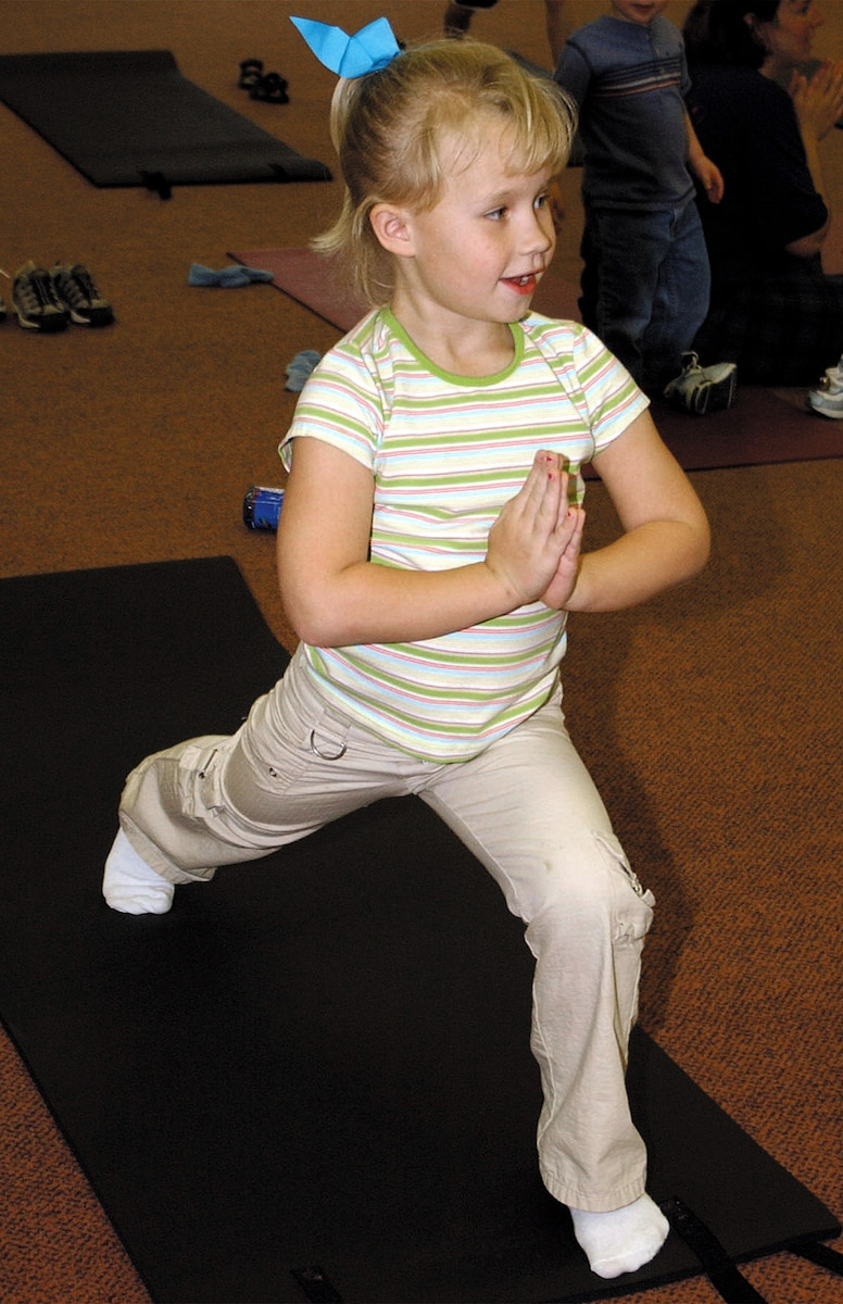 Kid doing excercise