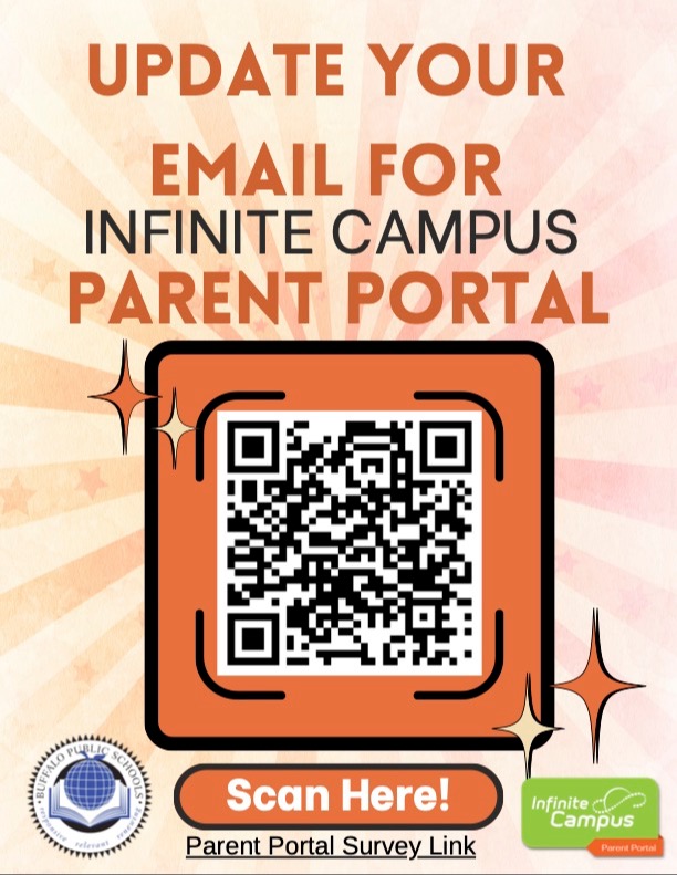 Parent Portal Survey to update email at https://forms.cloud.microsoft/Pages/ResponsePage.aspx?id=nNCgtVioaUS_aFWqCu5g2iBDs_adqJZAjKIEDEcntG9UQTdVT1AxT1E1N0xINlBDQ1A4MUVMTzJJVi4u