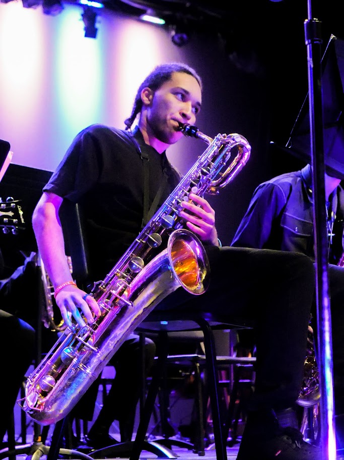 Boy Playing Saxaphone